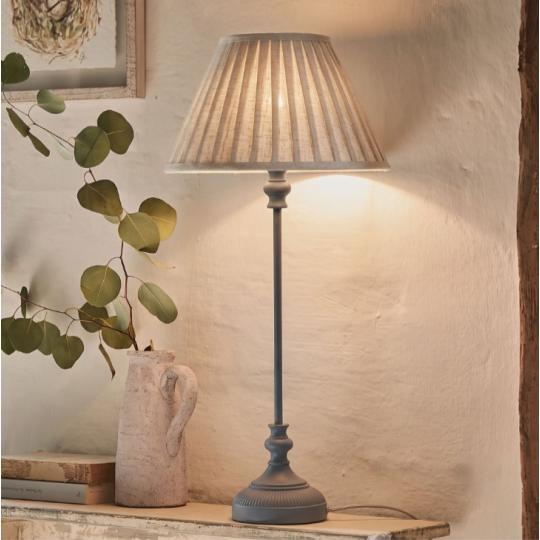 szurke provence tengerparti asztali lampa klasszikus mediterran cottage farmhouse videki len lampaernyo natur vilagitas haloszoba nappali femlampa.jpg